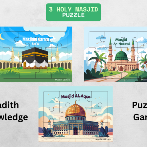 3 Holy Masjids Puzzle | Hadith Puzzle