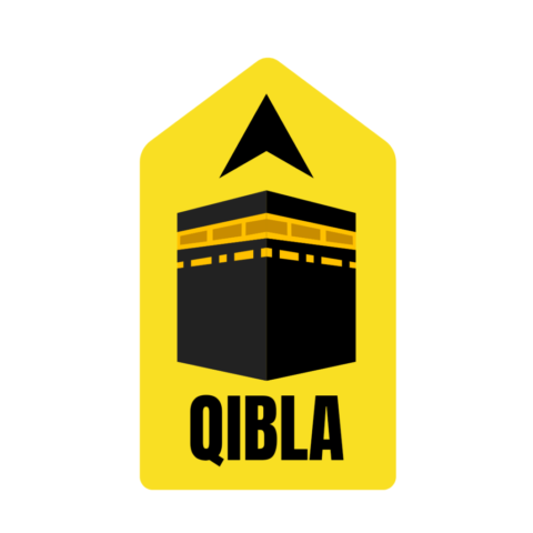 Qibla Direction Sticker | Waterproof