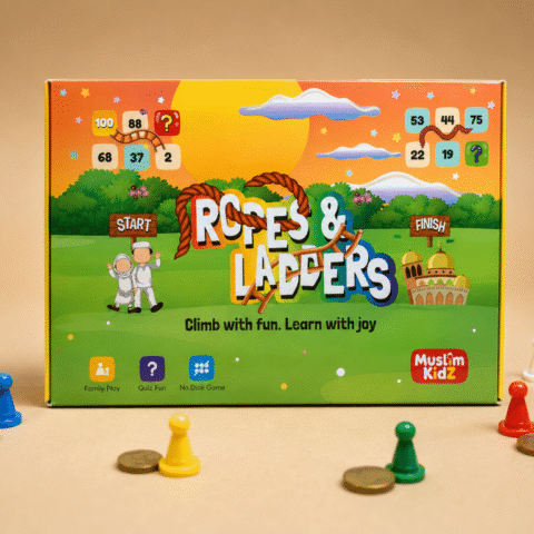 Rope & Ladder Islamic Learning Game for Kids | No Dice Board Game