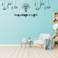 Ilm Noor | Knowledge is Light | Wall Sticker