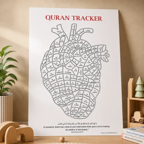 Quran Tracker – Heart Shape